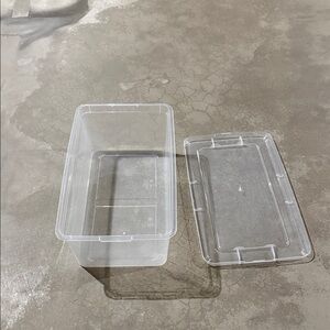 Clear Storage Bin with Lid